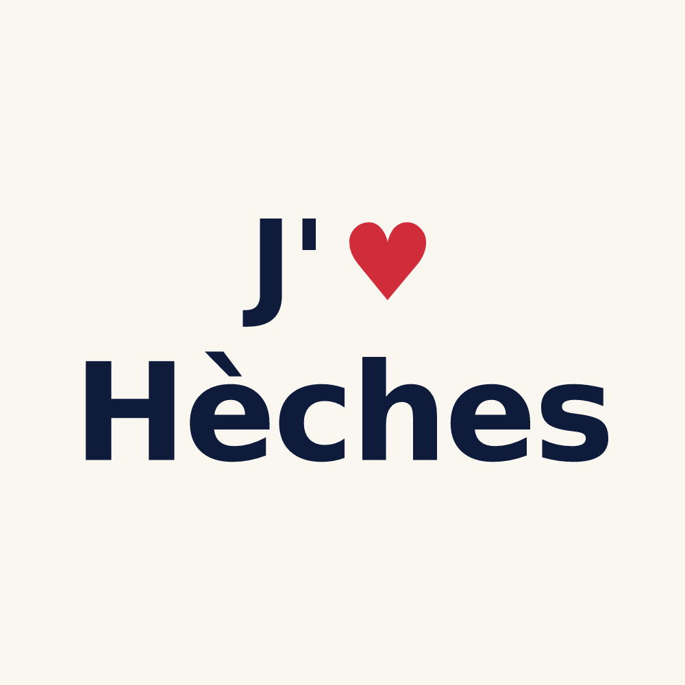 Tasse personnalisée Hèches — design J'aime Hèches