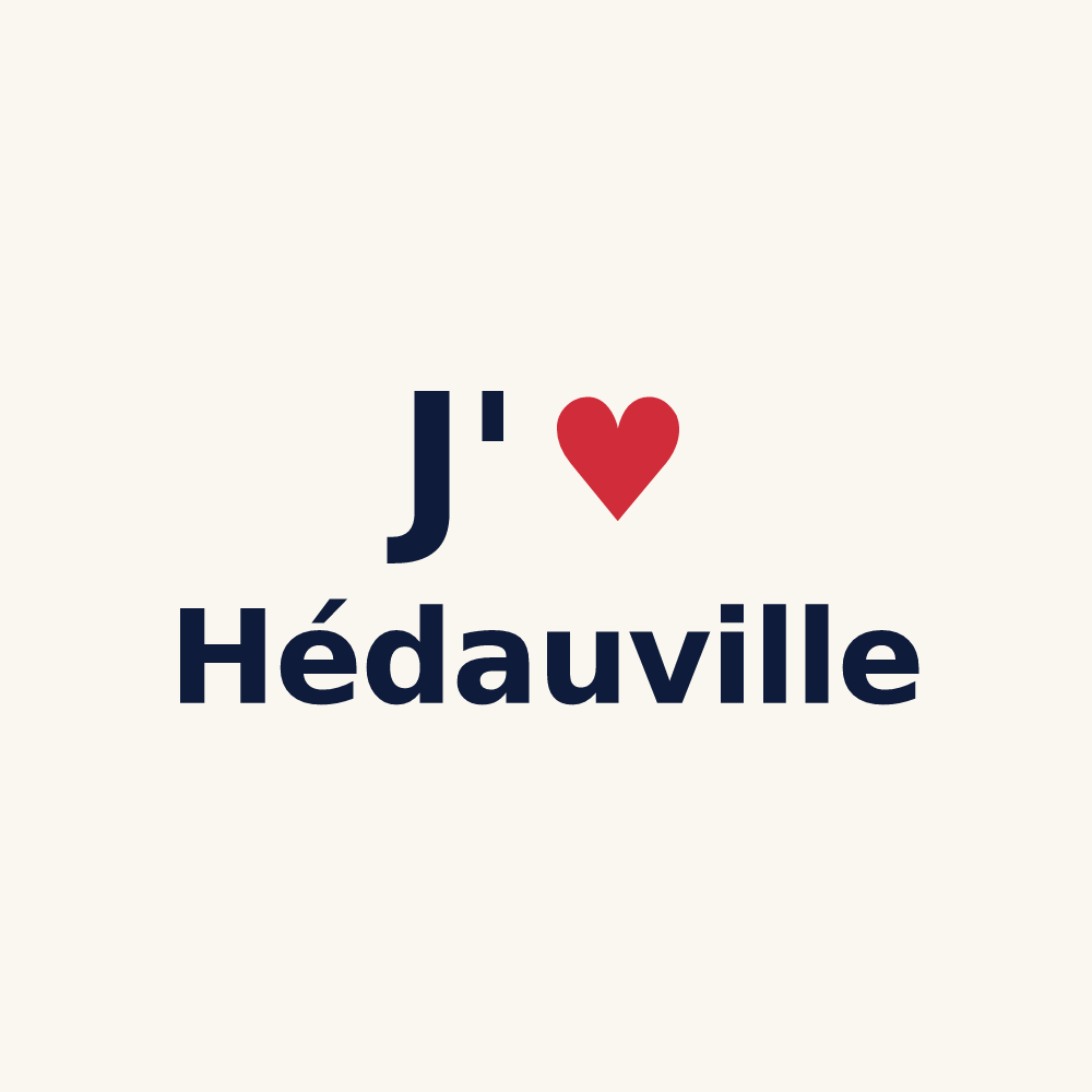 Tasse personnalisée Hédauville — design J'aime Hédauville