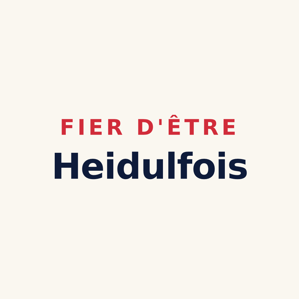 Tasse « Fier d'être Heidulfois » — design pour Heidolsheim