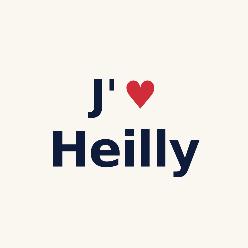 Tasse personnalisée Heilly — design J'aime Heilly