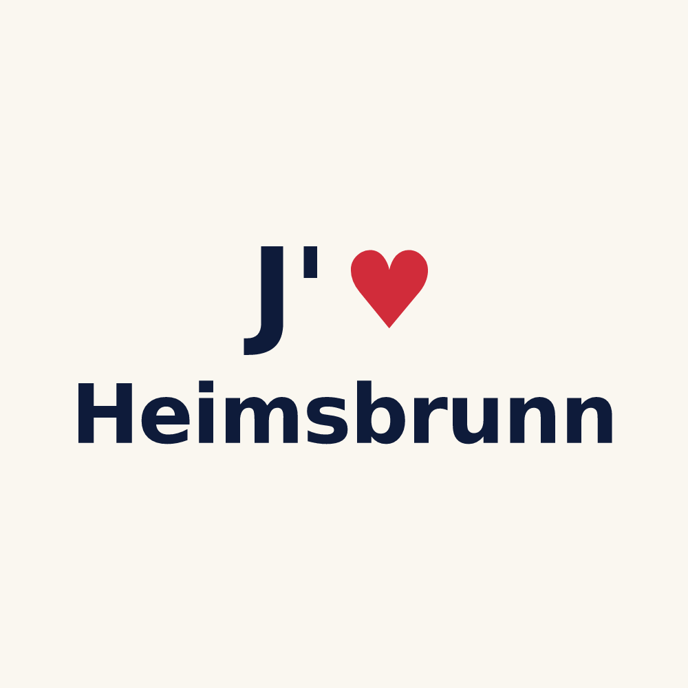 Tasse personnalisée Heimsbrunn — design J'aime Heimsbrunn