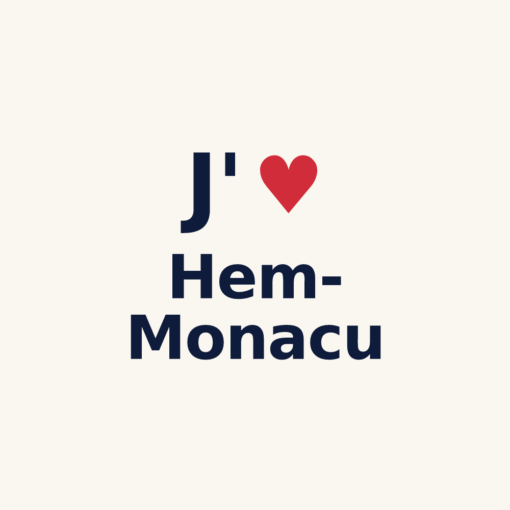 Tasse personnalisée Hem-Monacu — design J'aime Hem-Monacu