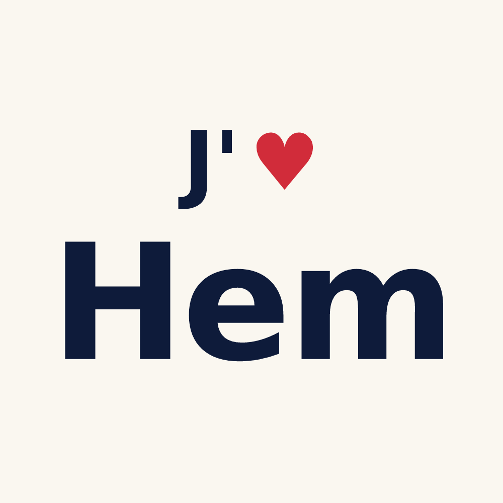 Tasse personnalisée Hem — design J'aime Hem