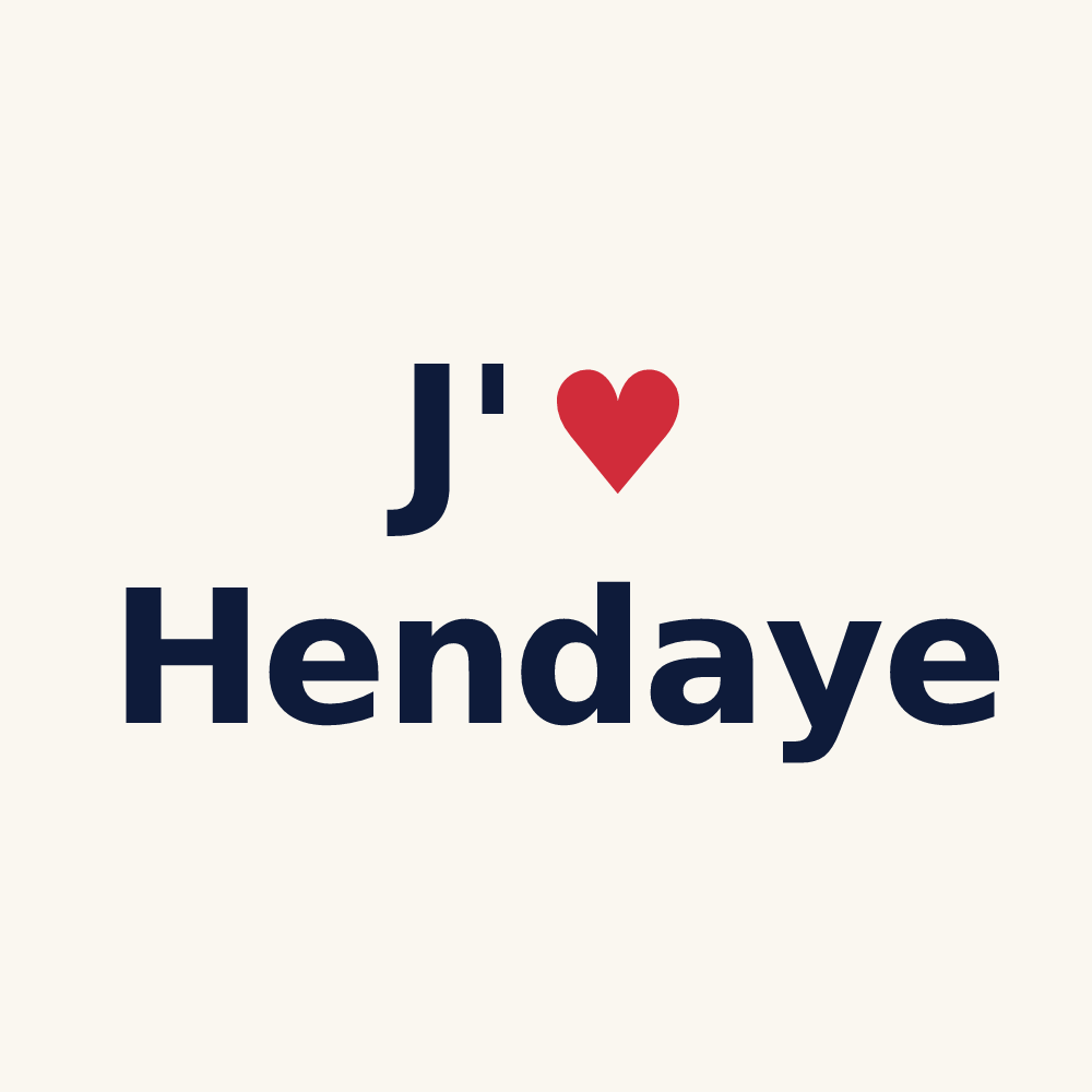 Tasse personnalisée Hendaye — design J'aime Hendaye
