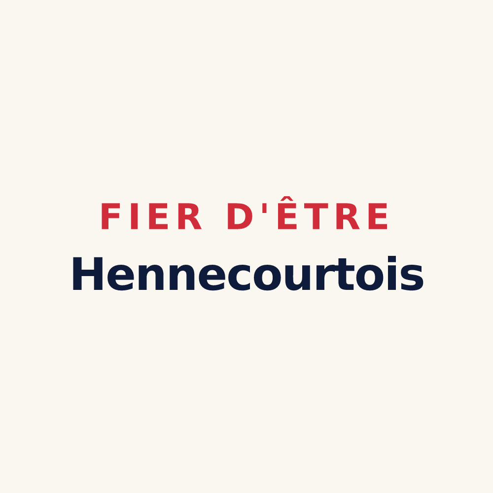Tasse « Fier d'être Hennecourtois » — design pour Hendecourt-lès-Ransart