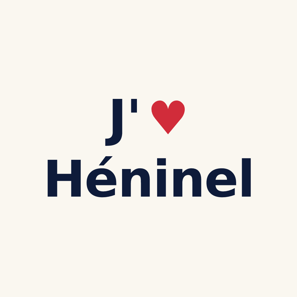 Tasse personnalisée Héninel — design J'aime Héninel