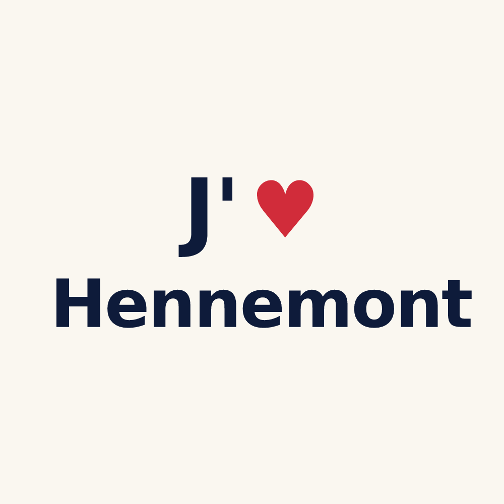 Tasse personnalisée Hennemont — design J'aime Hennemont
