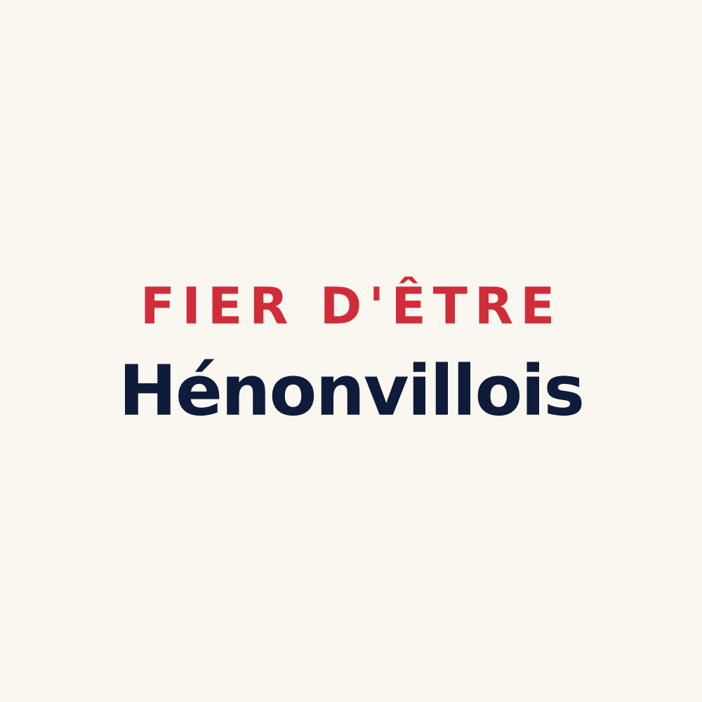Tasse « Fier d'être Hénonvillois » — design pour Hénonville
