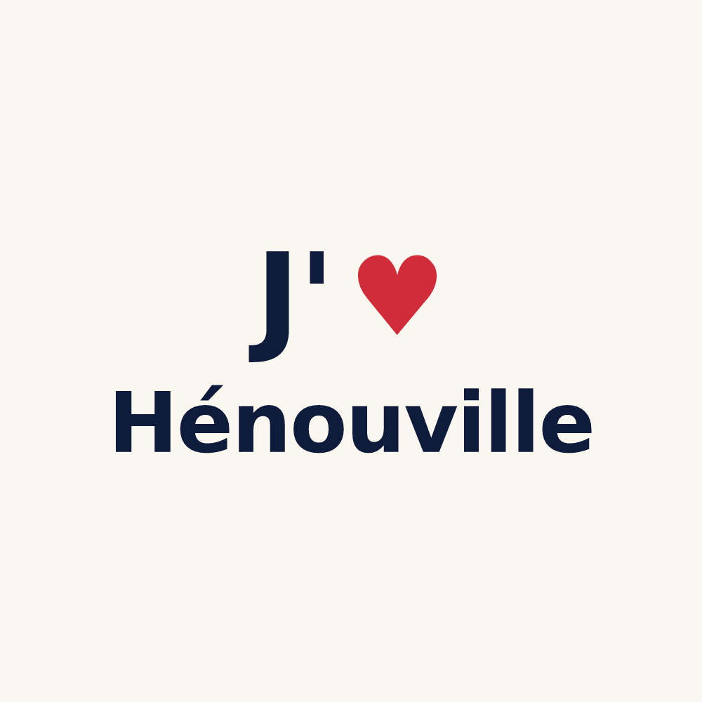 Tasse personnalisée Hénouville — design J'aime Hénouville