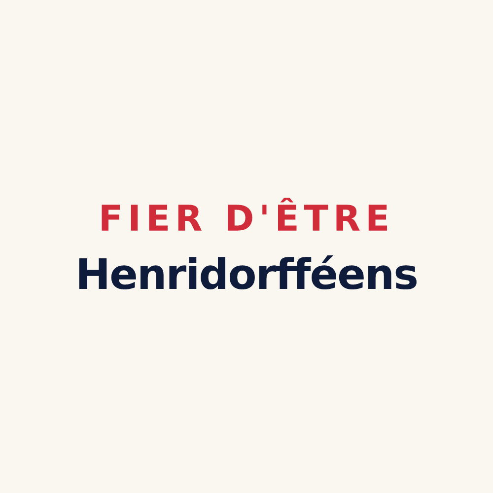 Tasse « Fier d'être Henridorfféens » — design pour Henridorff