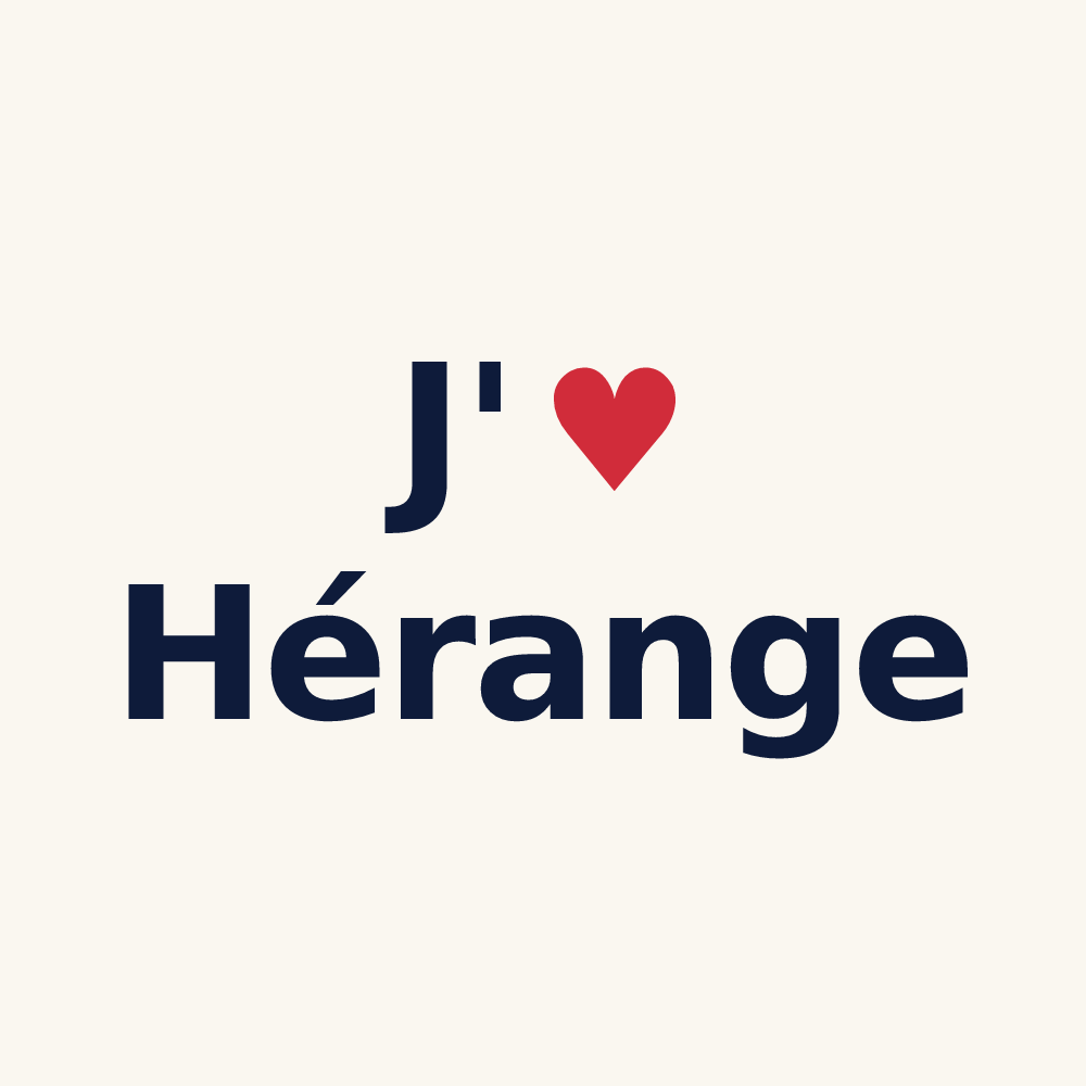 Tasse personnalisée Hérange — design J'aime Hérange
