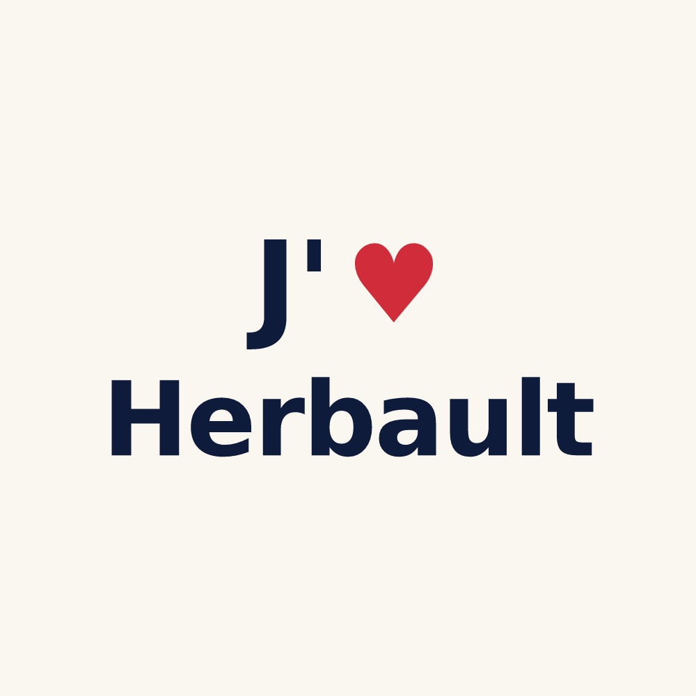 Tasse personnalisée Herbault — design J'aime Herbault