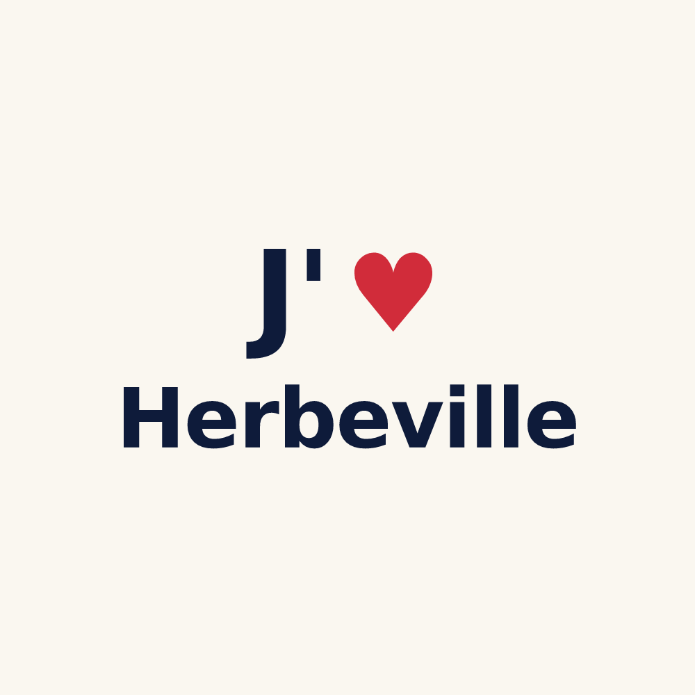 Tasse personnalisée Herbeville — design J'aime Herbeville