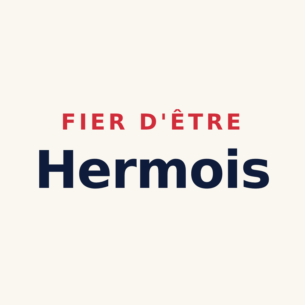 Tasse « Fier d'être Hermois » — design pour Herm