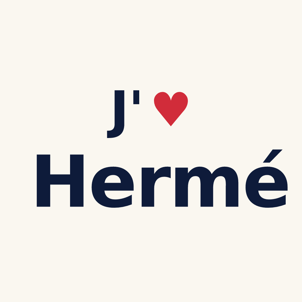 Tasse personnalisée Hermé — design J'aime Hermé