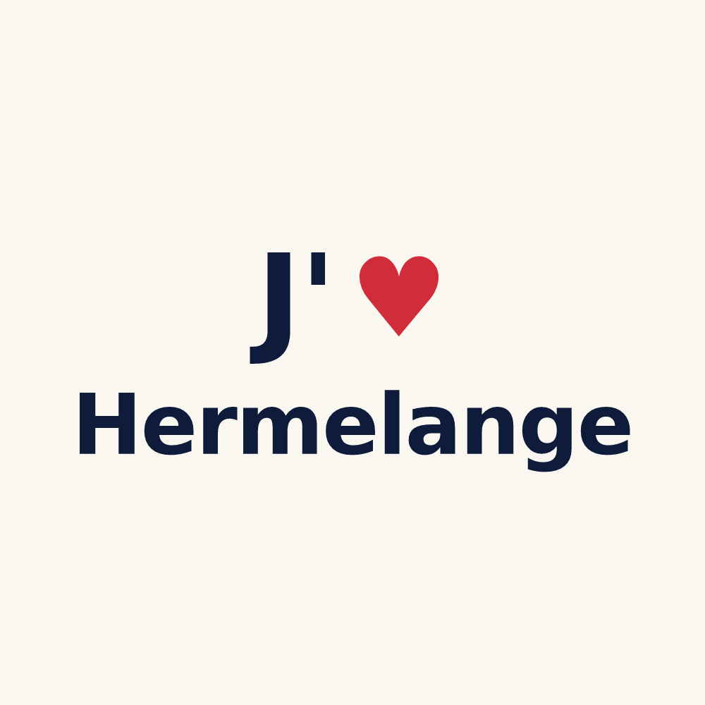 Tasse personnalisée Hermelange — design J'aime Hermelange