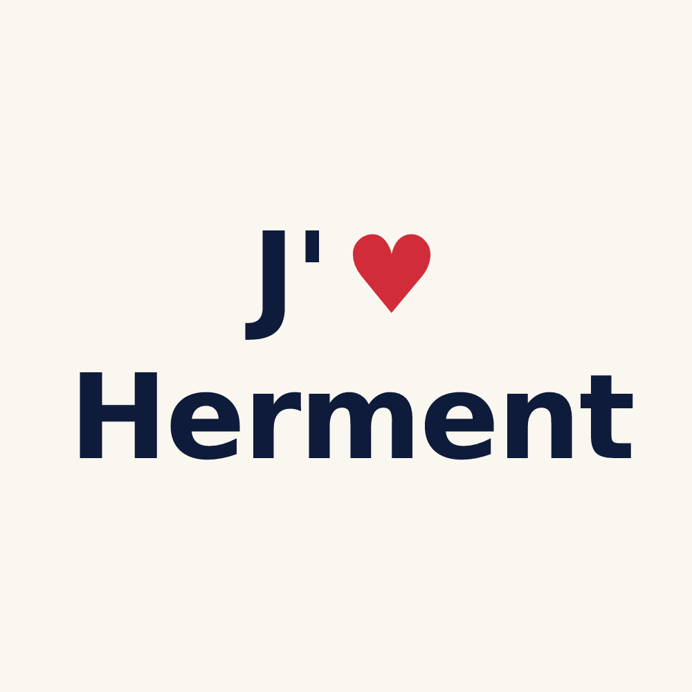 Tasse personnalisée Herment — design J'aime Herment