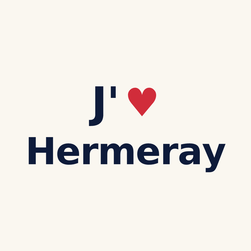 Tasse personnalisée Hermeray — design J'aime Hermeray