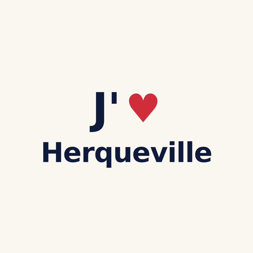 Tasse personnalisée Herqueville — design J'aime Herqueville