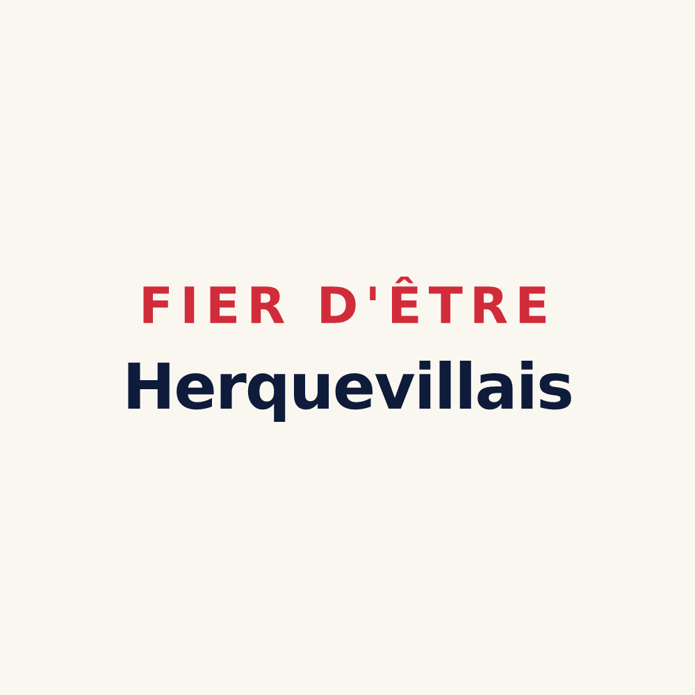 Tasse « Fier d'être Herquevillais » — design pour Herqueville