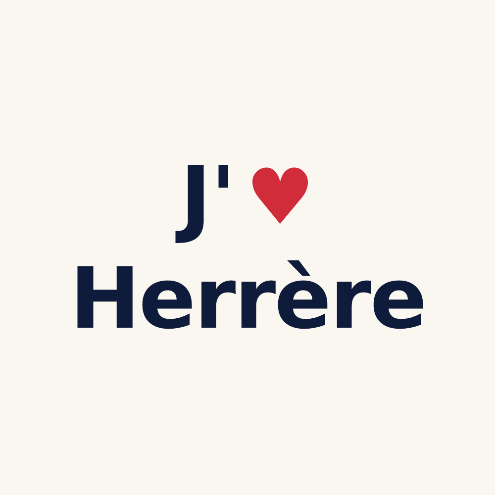 Tasse personnalisée Herrère — design J'aime Herrère