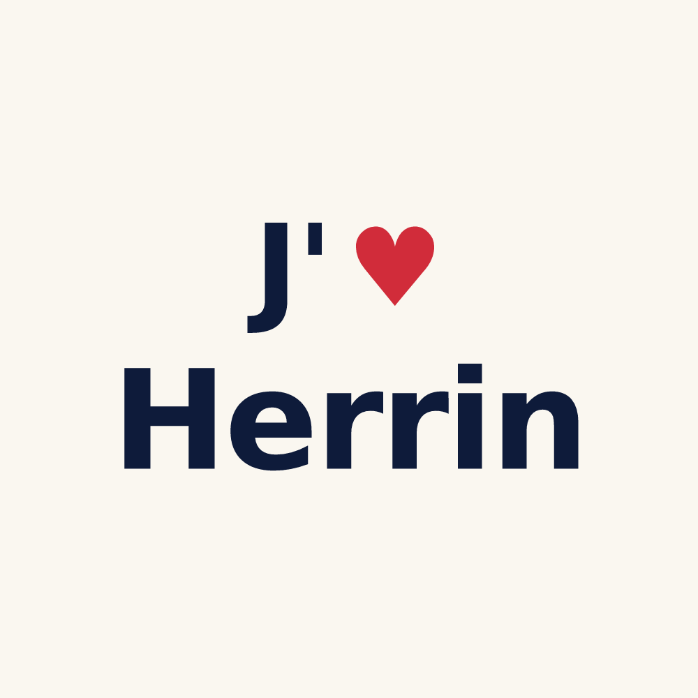 Tasse personnalisée Herrin — design J'aime Herrin