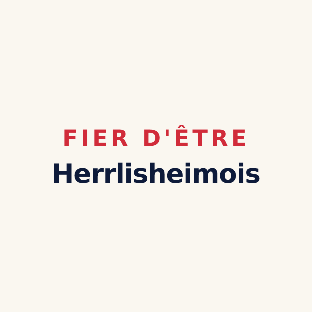 Tasse « Fier d'être Herrlisheimois » — design pour Herrlisheim-près-Colmar