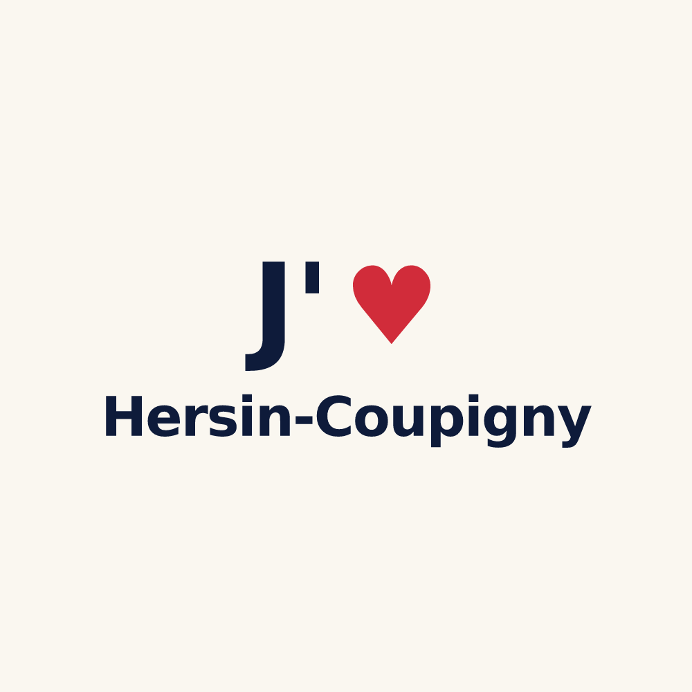 Tasse personnalisée Hersin-Coupigny — design J'aime Hersin-Coupigny