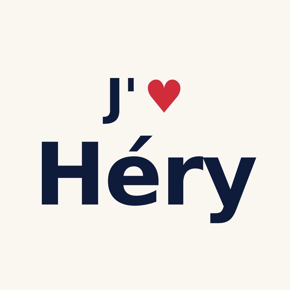 Tasse personnalisée Héry — design J'aime Héry