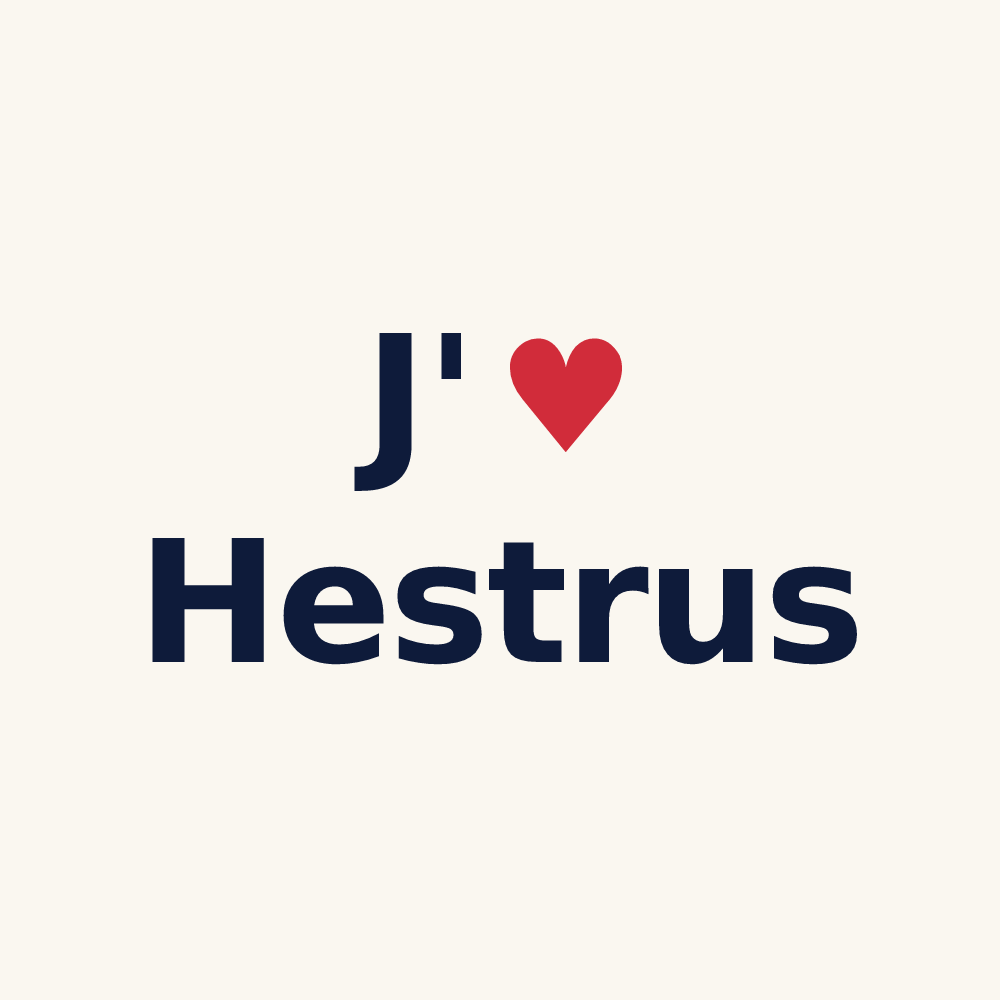 Tasse personnalisée Hestrus — design J'aime Hestrus