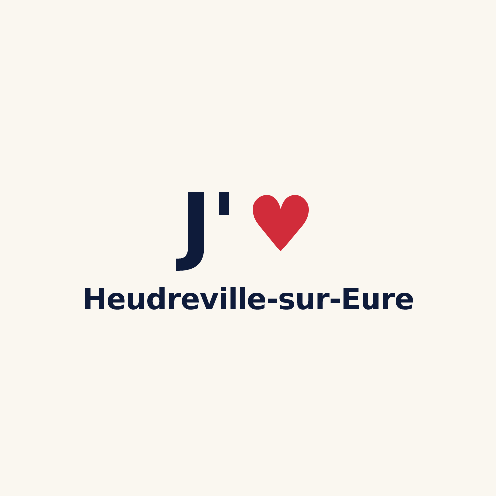 Tasse personnalisée Heudreville-sur-Eure — design J'aime Heudreville-sur-Eure