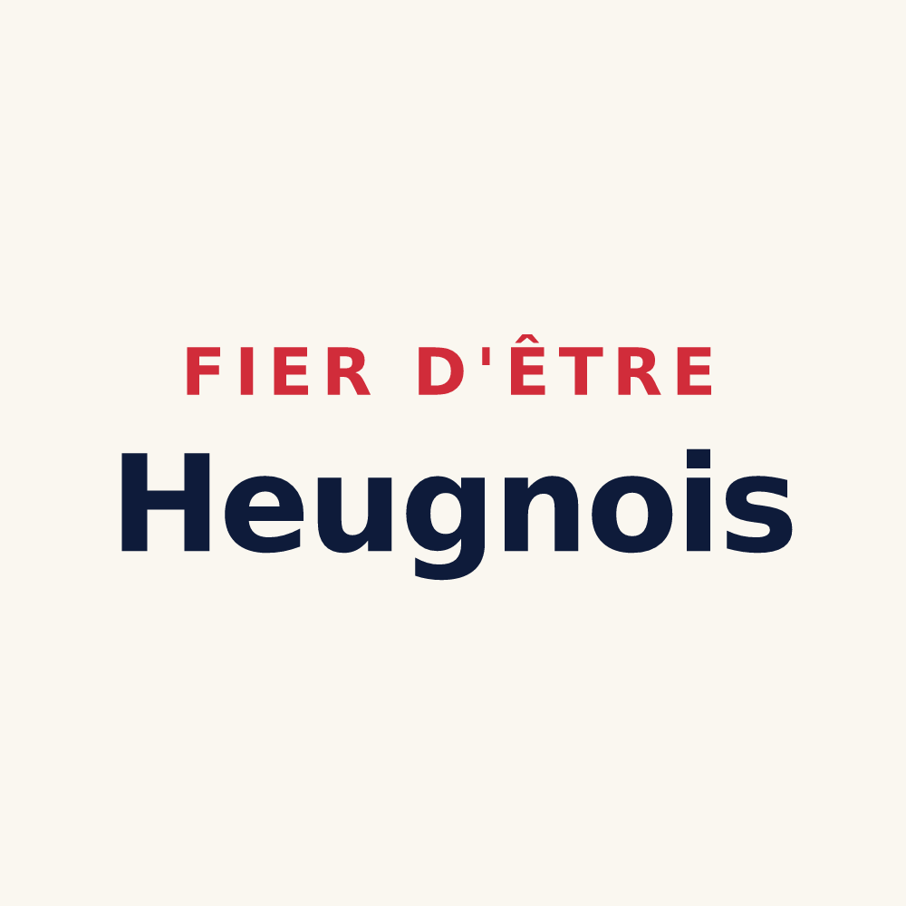 Tasse « Fier d'être Heugnois » — design pour Heugnes