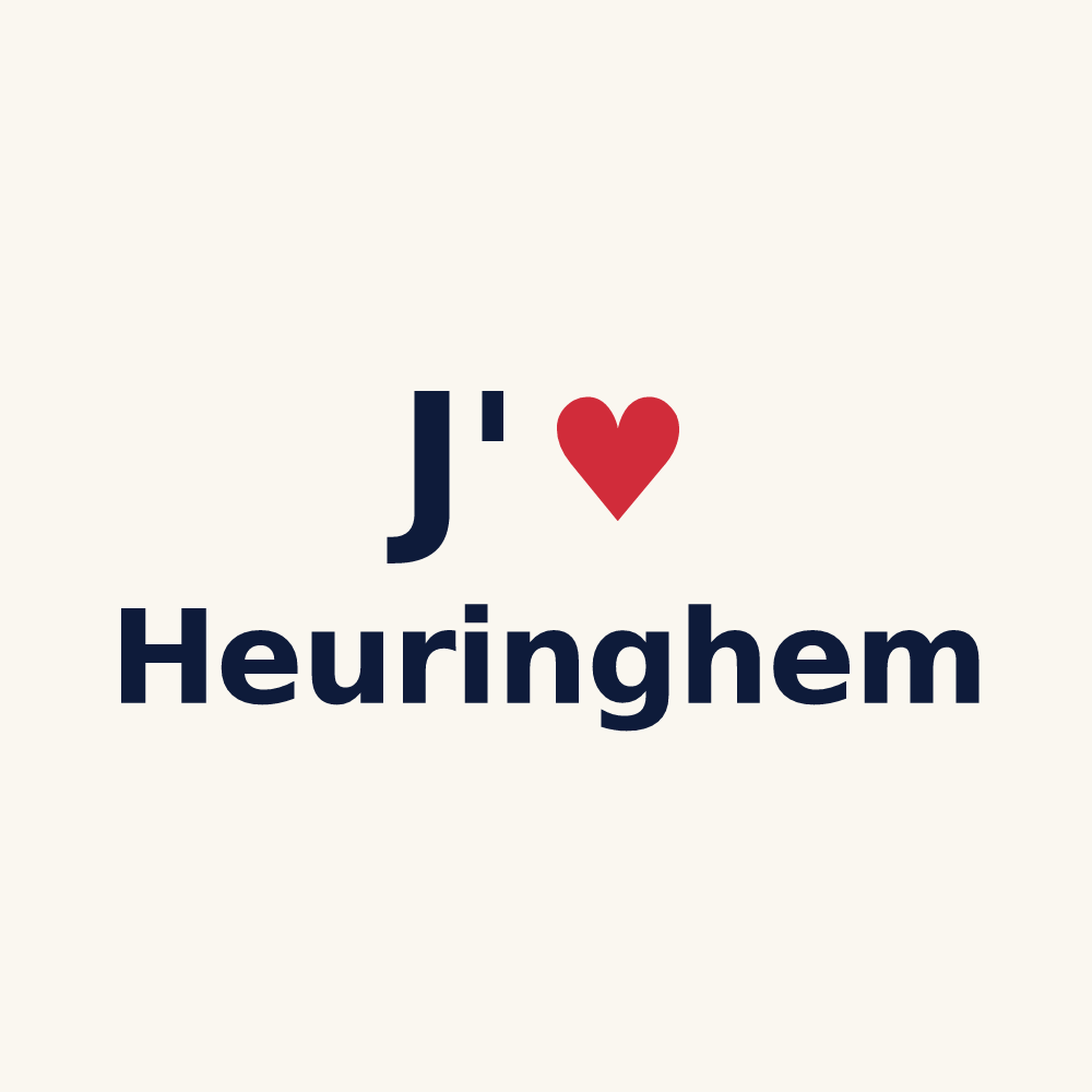 Tasse personnalisée Heuringhem — design J'aime Heuringhem