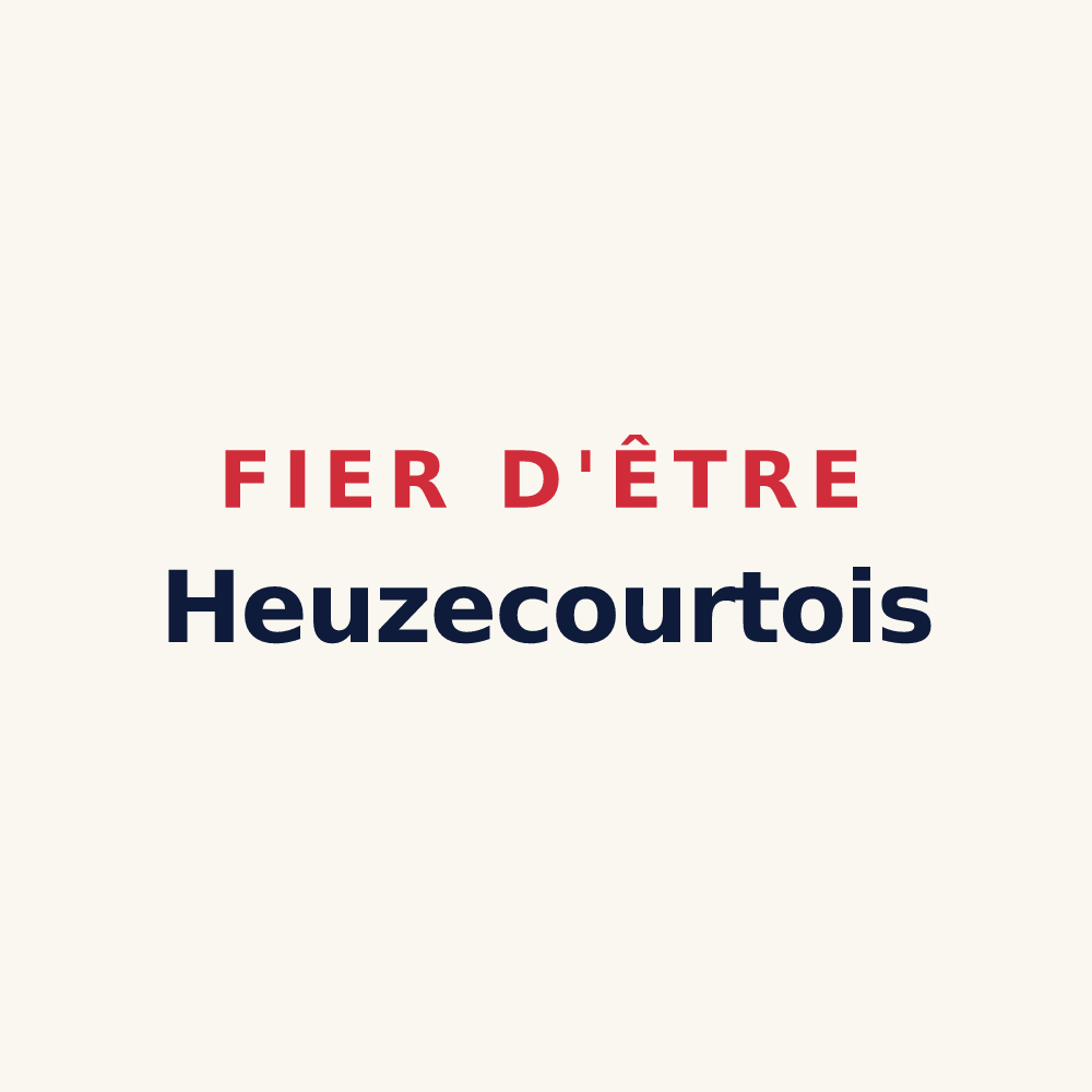 Tasse « Fier d'être Heuzecourtois » — design pour Heuzecourt
