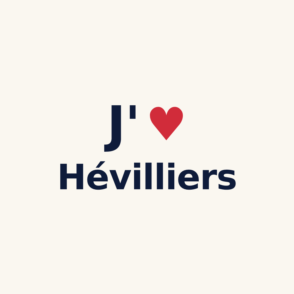 Tasse personnalisée Hévilliers — design J'aime Hévilliers