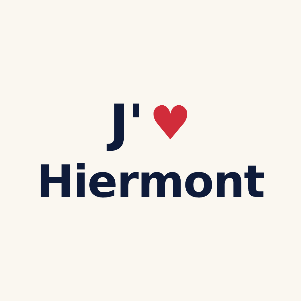 Tasse personnalisée Hiermont — design J'aime Hiermont
