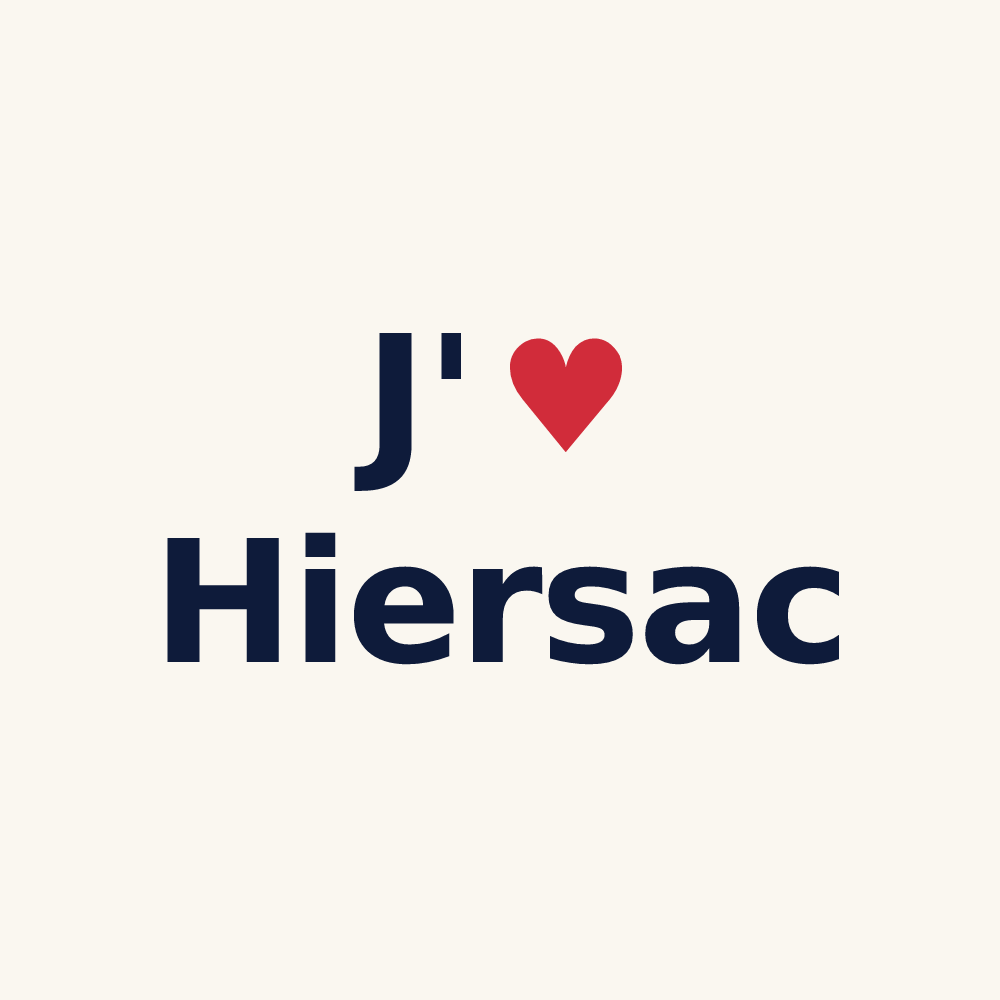 Tasse personnalisée Hiersac — design J'aime Hiersac
