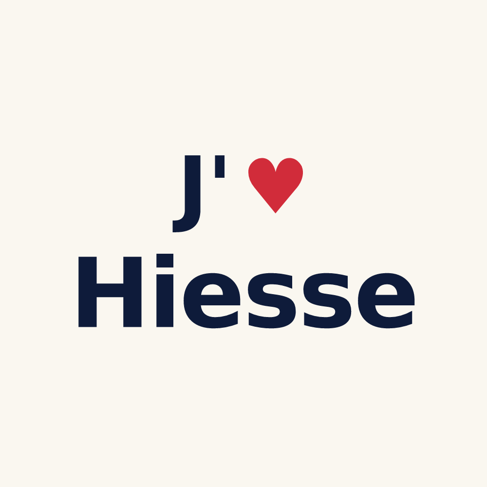 Tasse personnalisée Hiesse — design J'aime Hiesse