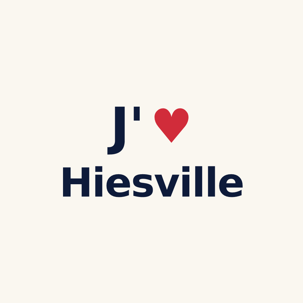 Tasse personnalisée Hiesville — design J'aime Hiesville