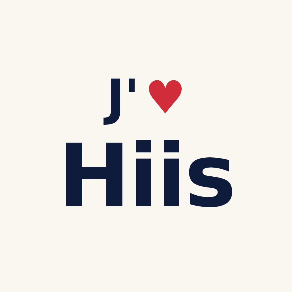 Tasse personnalisée Hiis — design J'aime Hiis