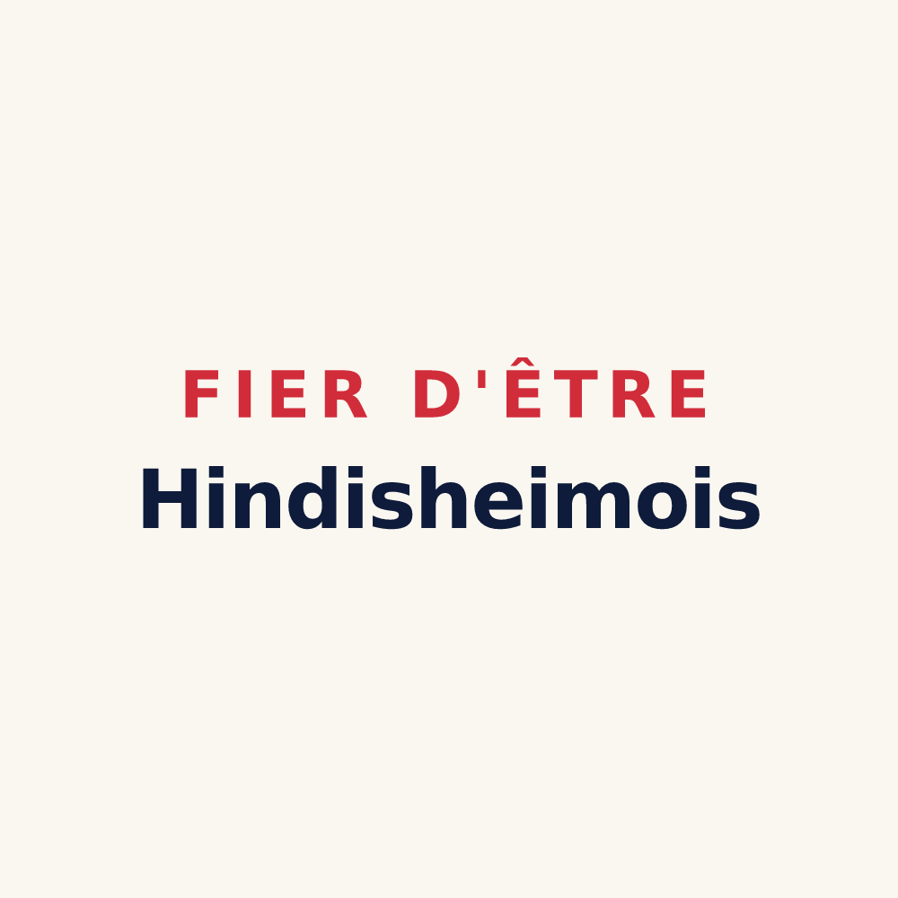 Tasse « Fier d'être Hindisheimois » — design pour Hindisheim