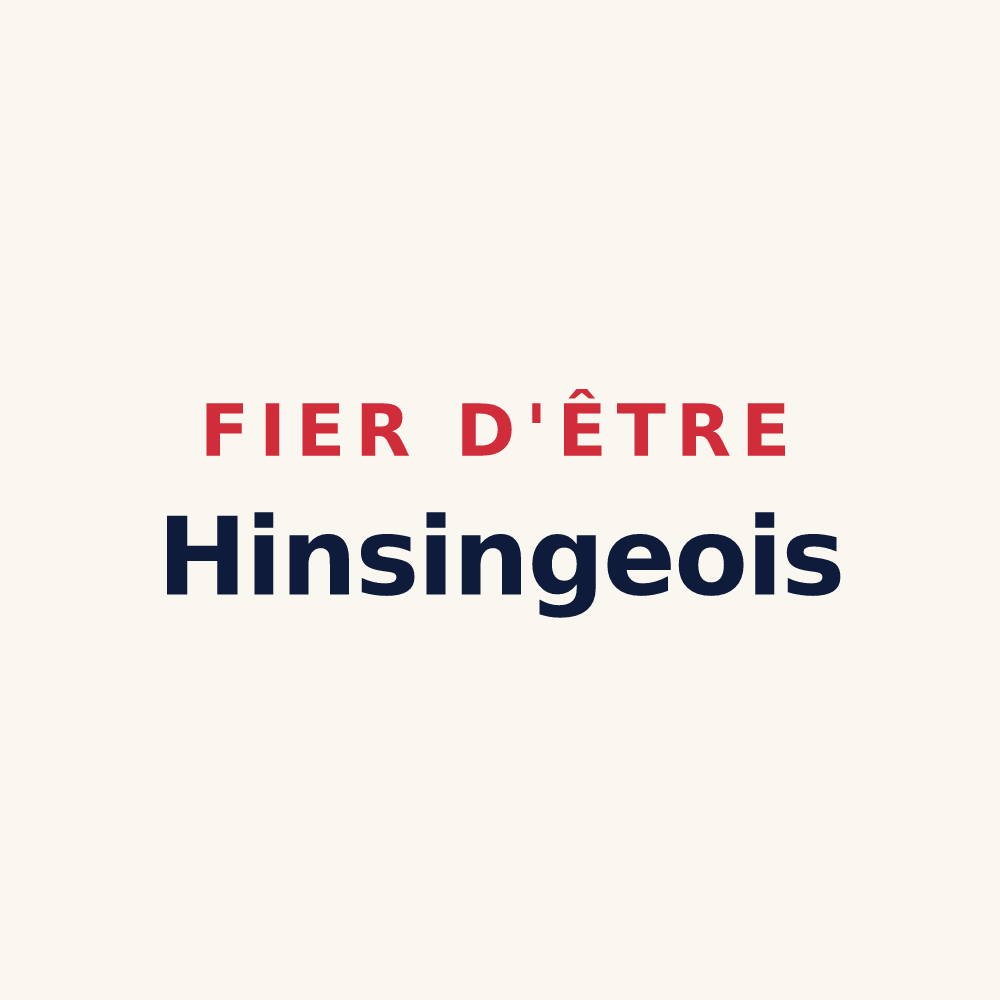 Tasse « Fier d'être Hinsingeois » — design pour Hinsingen