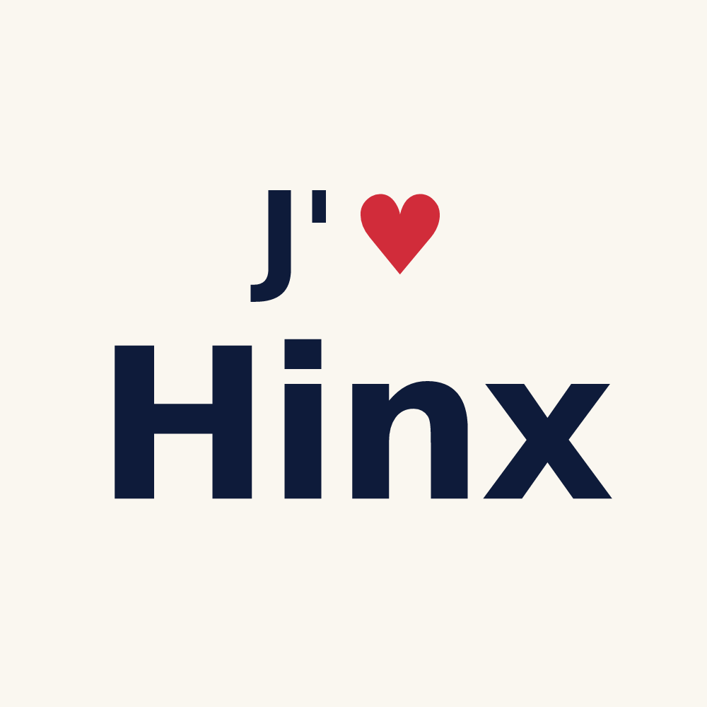 Tasse personnalisée Hinx — design J'aime Hinx