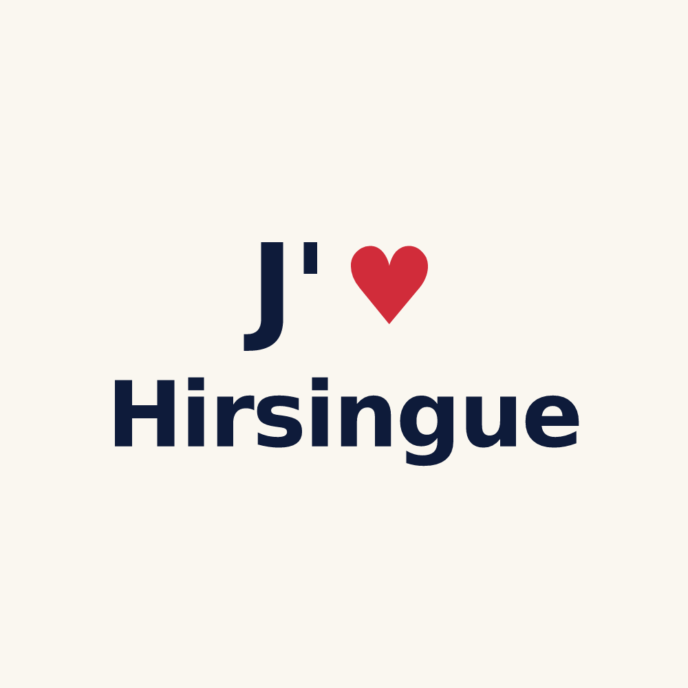 Tasse personnalisée Hirsingue — design J'aime Hirsingue