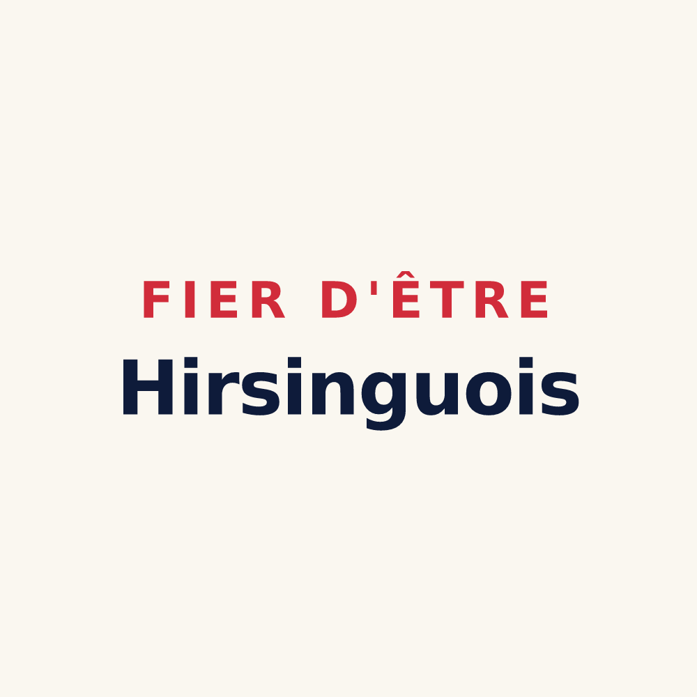 Tasse « Fier d'être Hirsinguois » — design pour Hirsingue