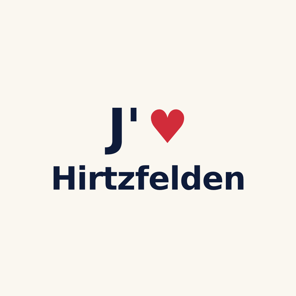 Tasse personnalisée Hirtzfelden — design J'aime Hirtzfelden