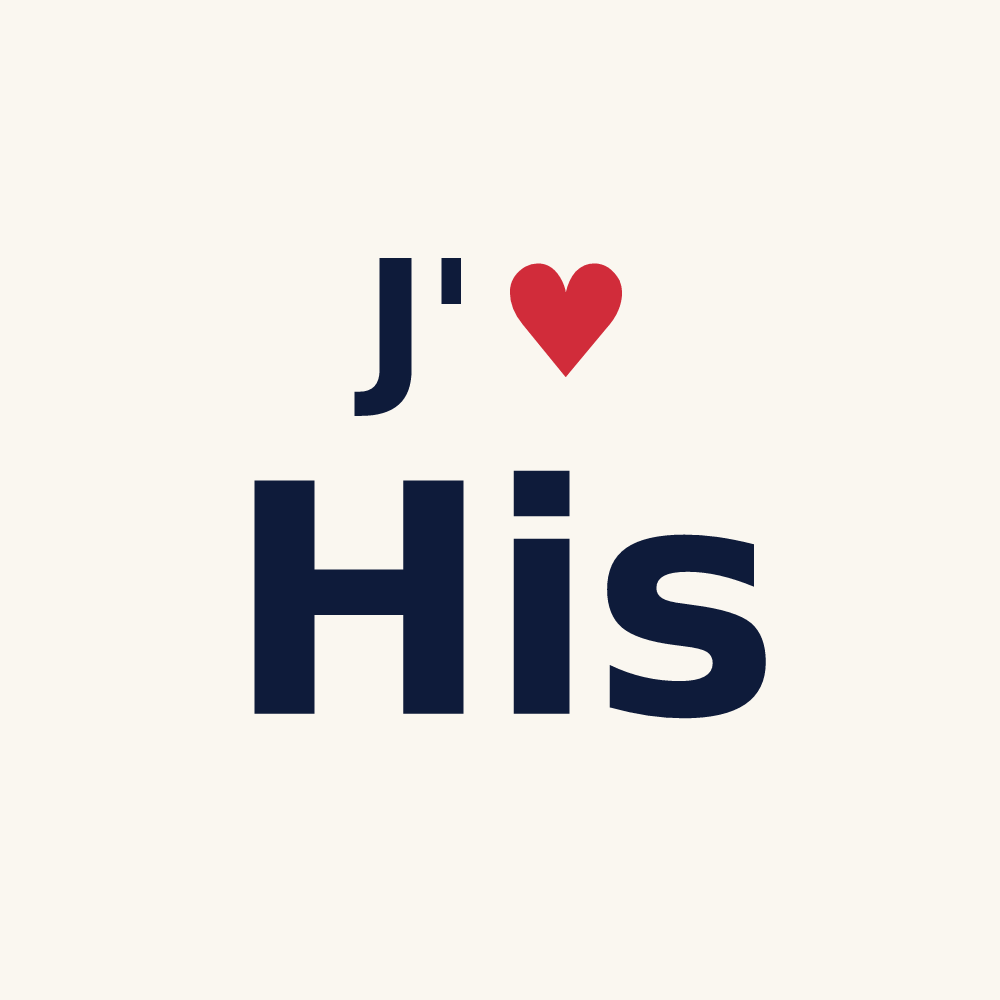 Tasse personnalisée His — design J'aime His