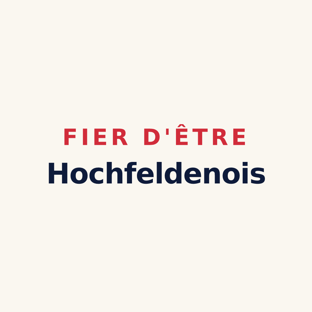 Tasse « Fier d'être Hochfeldenois » — design pour Hochfelden