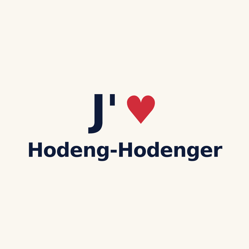 Tasse personnalisée Hodeng-Hodenger — design J'aime Hodeng-Hodenger