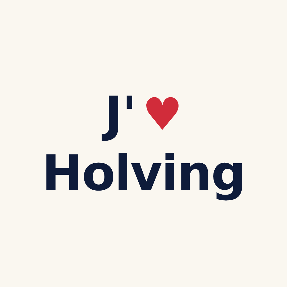 Tasse personnalisée Holving — design J'aime Holving